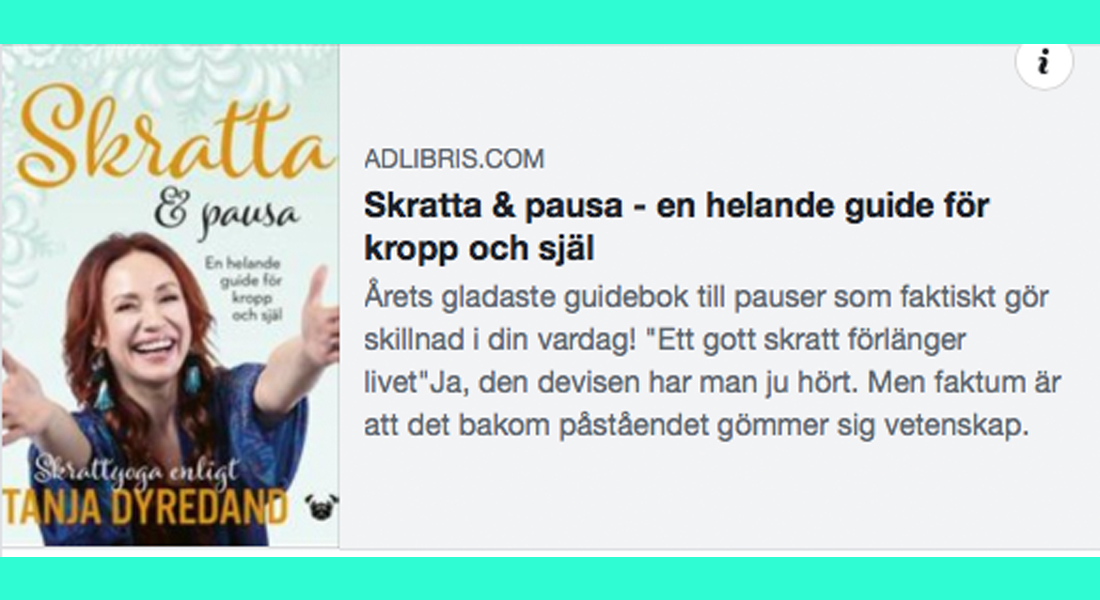 Min bok ”Skratta & Pausa – en helande guide ” uppe på Adlibris nu – Tanja  Dyredand